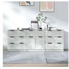 Image de Buffets 3 pcs gris béton bois d'ingénierie3115799
