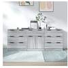 Image de Buffets 3 pcs Sonoma gris Bois d'ingénierie3115802