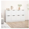 Image de Buffets 2 pcs blanc 60x30x70 cm Bois d ingénierie