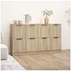 Image de Buffets 2 pcs Chêne sonoma 60x30x70 cm Bois d ingénierie