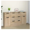 Image de Ensemble de buffets 3 pcs Chêne sonoma Bois d ingénierie