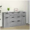 Image de Ensemble de buffets 3 pcs Sonoma gris Bois d ingénierie