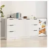 Image de Dressoirs 3 st bewerkt hout wit3115836