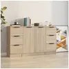 Image de Buffets 3 pcs Chêne sonoma Bois d'ingénierie3115838