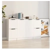 Image de Buffets 3 pcs Blanc Bois d ingénierie