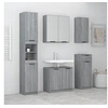 Image de Meubles de salle de bain 5 pcs Sonoma gris Bois d'ingénierie3115858