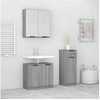 Image de Ensemble d'armoires de salle de bain 3 pcs sonoma gris3115874