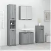 Image de Ensemble d'armoires de salle de bain 4 pcs sonoma gris3115890