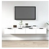 Image de Wandkasten 2 st 68x30x20 cm bewerkt hout wit3115892