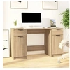 Image de Bureau avec armoire latérale Chêne sonoma Bois d'ingénierie