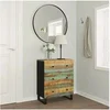 Image de Buffet Armoire de Rangement Organisateur de Maison Armoire de Salon Meuble de Salle de Séjour Intérieur 60x33x75 cm Bois Massif de Récupération