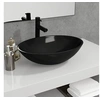 Image de Lavabo Vasque à Poser de Toilette Lave-mains de Salle de Bain Lavabo de Salle d'Eau Maison Intérieur Verre 50x37x14 345249