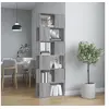 Image de Bibliothèque Séparateur de pièce Sonoma gris 60x24x186 cm