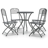 Image de Salon de jardin metal gris 5 pieces