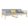 Image de Lit de jour 80x200 cm Bois de pin massif