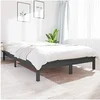 Image de Bedframe massief grenenhout grijs 120x200 cm820538