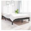Image de Bedframe massief grenenhout 180x200 cm grijs820558