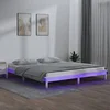 Image de Bedframe LED massief hout wit 120x200 cm820602