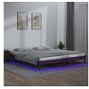 Image de Bedframe LED massief hout honingbruin 140x200 cm820609
