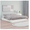 Image de Bedframe massief hout wit 200x200 cm820657