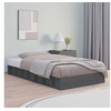 Image de Bedframe massief hout grijs 75x190 cm820698