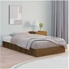 Image de Bedframe massief hout honingbruin 75x190 cm820699