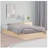 Image de Cadre de lit sans matelas 120x190 cm Petit double Bois massif