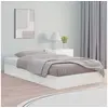 Image de Cadre de lit sans matelas blanc 120x190 cm bois massif