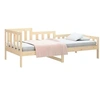 Image de Lit gisele 203.5 x 96 x 68.5 cm en bois sommier tapissier de couleur