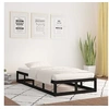 Image de Cadre de lit sans matelas noir 90x200 cm bois massif