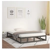 Image de Bedframe massief hout grijs 150x200 cm820803