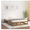 Image de Bedframe massief hout honingbruin 150x200 cm820804