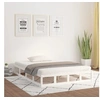 Image de Cadre de lit sans matelas blanc 120x190 cm bois massif