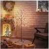 Image de Arbre à LED Fleur de Cerisier Décoration de Noël Ornement de Vacances Décoration de Fête Salle de Séjour 84 LED Blanc Chaud 120 cm