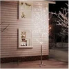 Image de Bouleau Blanc à LED 672 Décoration de Fête Ornement de Vacances Décoration de Jardin Salle de Séjour Intérieur LED Blanc Chaud 400 cm