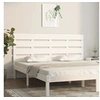 Image de Tête de lit Blanc 120x3x80 cm Bois massif de pin