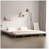 Image de Palletbed massief hout grijs 150x200 cm821399