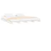 Image de Lit 200 x 200 x 11 cm en bois sans sommier pour 2 personnes de couleur