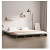 Image de Palletbed massief grenenhout grijs 120x190 cm821429