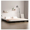 Image de Palletbed massief grenenhout zwart 120x190 cm821431