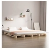 Image de Palletbed massief grenenhout zwart 120x190 cm821432