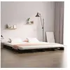 Image de Lit leandre 190 x 140 x 11 cm en bois sommier a lattes pour 2 personnes de couleur