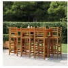 Image de Tabourets de bar lot de 8 bois massif d acacia