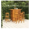 Image de Ensemble de bar de jardin 5 pcs Bois d'acacia solide