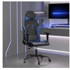 Image de Chaise gaming Noir et bleu Similicuir