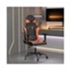 Image de Chaise de jeu de massage Noir et orange Similicuir