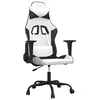 Image de Chaise gaming Blanc et noir Similicuir