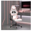 Image de Chaise de jeu de massage Blanc et rose Similicuir