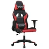 Image de Chaise de jeu de massage Noir et rouge Similicuir