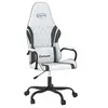 Image de Chaise de jeu de massage Blanc et noir Similicuir
